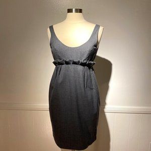 Robin Wool Tank Dress with Ruffled Empire Waist